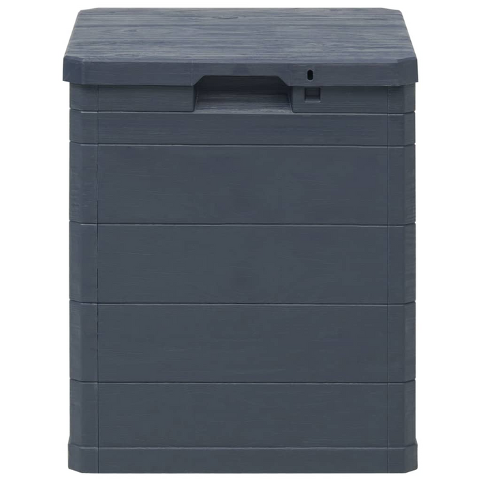 vidaXL Patio Storage Box 23.8 gal Anthracite - Weather-Resistant, Lockable, Easy to Assemble