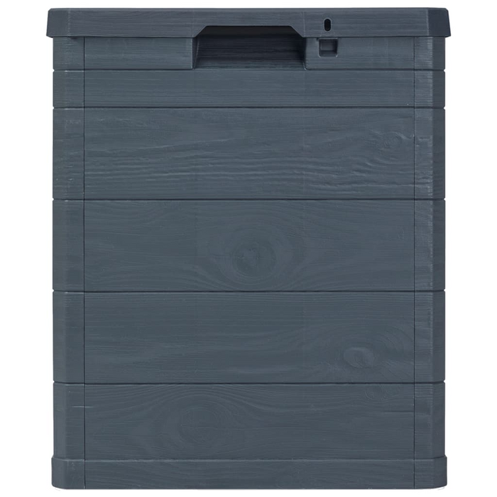 vidaXL Patio Storage Box 23.8 gal Anthracite - Weather-Resistant, Lockable, Easy to Assemble