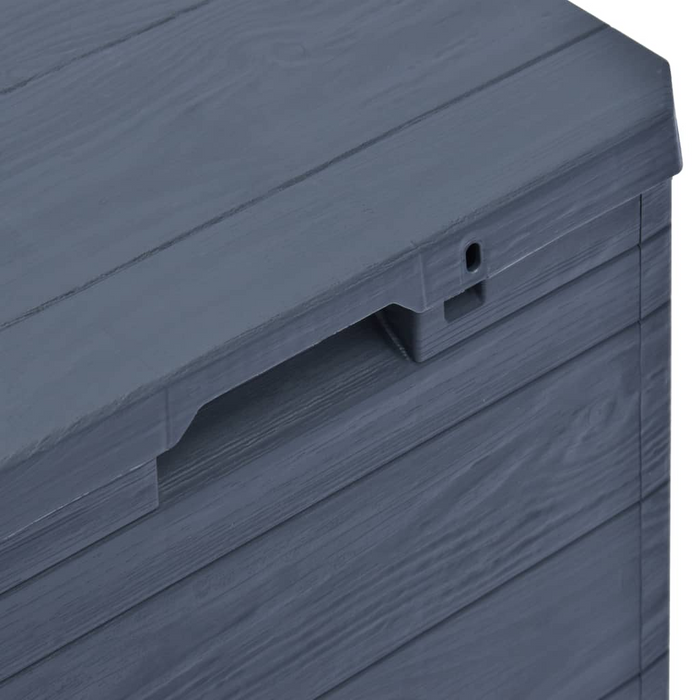 vidaXL Patio Storage Box 23.8 gal Anthracite - Weather-Resistant, Lockable, Easy to Assemble