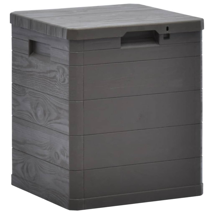 vidaXL Patio Storage Box 23.8 gal Brown - Weather-Resistant Plastic