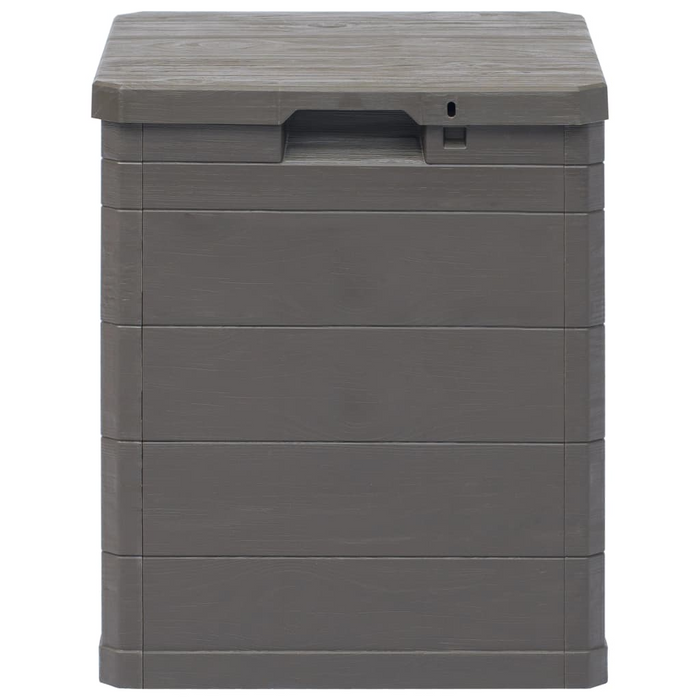 vidaXL Patio Storage Box 23.8 gal Brown - Weather-Resistant Plastic