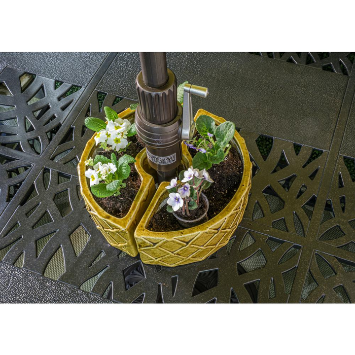 Trellis Umbrella Planter - Terra Gold