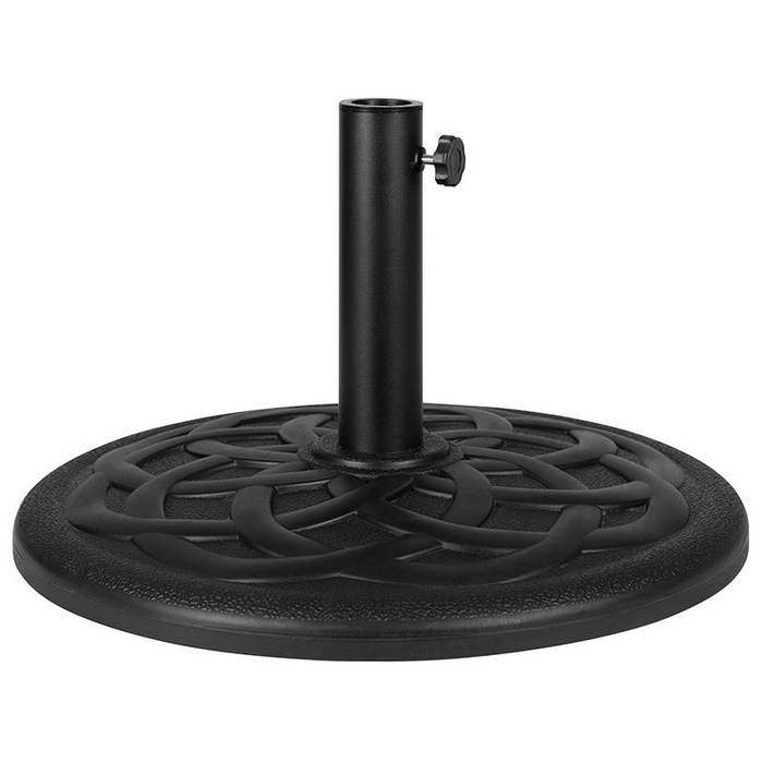 Universal Black Cement Patio Umbrella Base - 19.25" Diameter