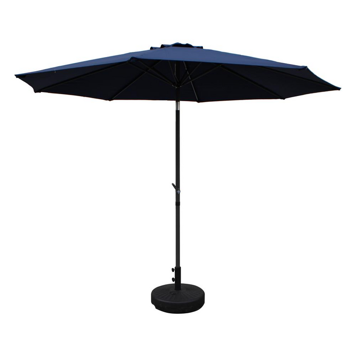 St. Kitts Aluminum 10-foot Patio Umbrella, Navy Blue