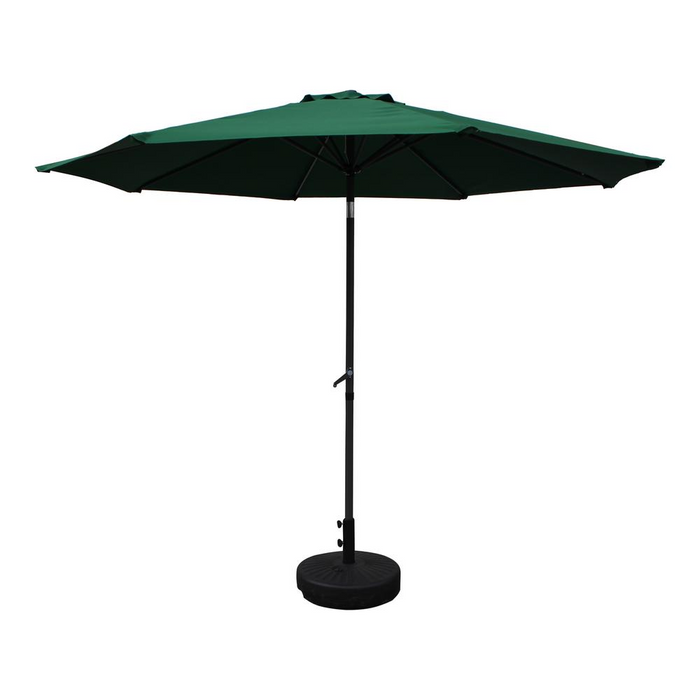 St. Kitts Aluminum 10-foot Patio Umbrella, Forest Green