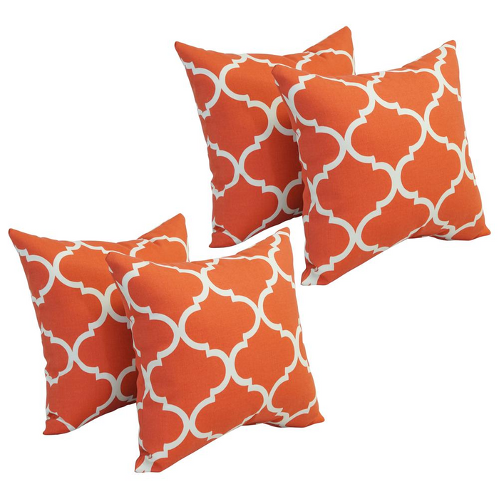 17-inch Square Polyester Outdoor Throw Pillows (Set of 4) 9910-S4-OD-159