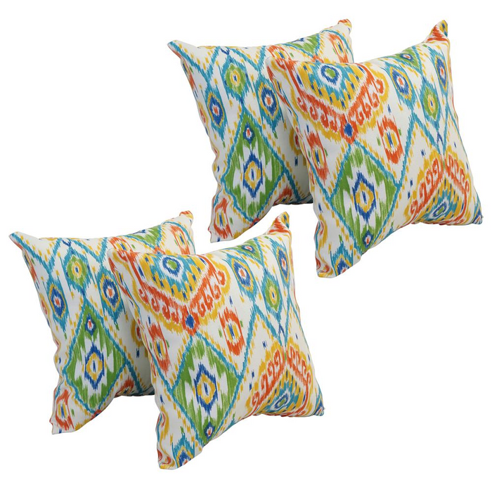 17-inch Square Polyester Outdoor Throw Pillows (Set of 4) 9910-S4-OD-163