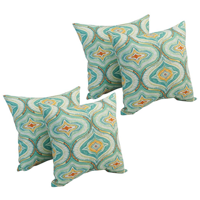 17-inch Square Polyester Outdoor Throw Pillows (Set of 4) 9910-S4-OD-194