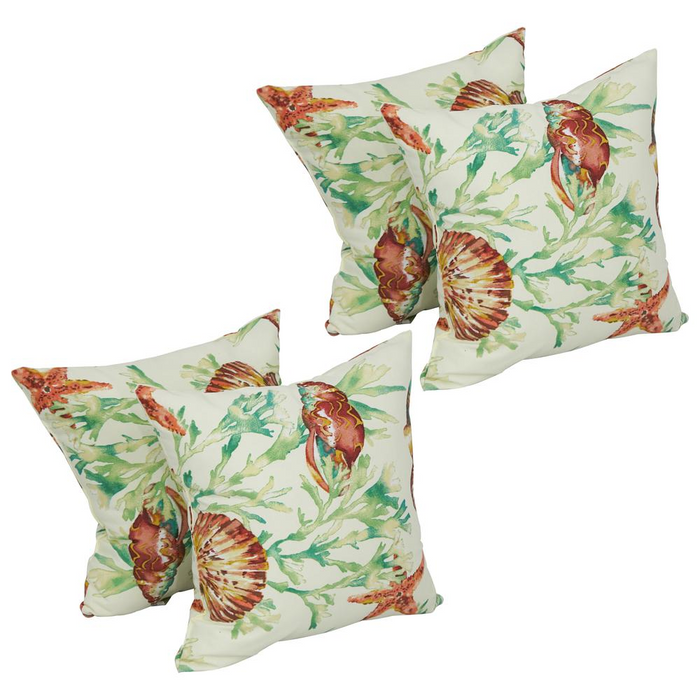 17-inch Square Polyester Outdoor Throw Pillows (Set of 4) 9910-S4-OD-107