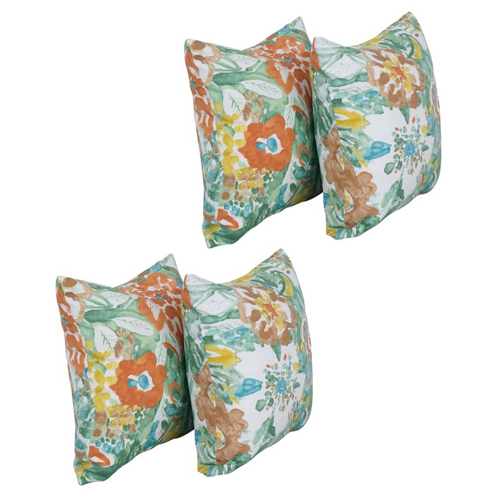 17-inch Square Polyester Outdoor Throw Pillows (Set of 4) 9910-S4-OD-234