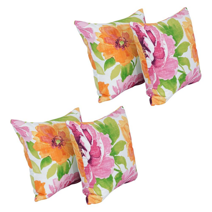 17-inch Square Polyester Outdoor Throw Pillows (Set of 4) 9910-S4-OD-243