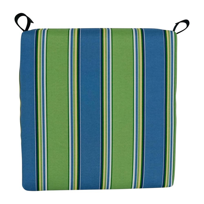 Blazing Needles Set of 4 Outdoor Chair Cushions, Haliwell Caribbean - Comfortable & Stylish Patio Seating