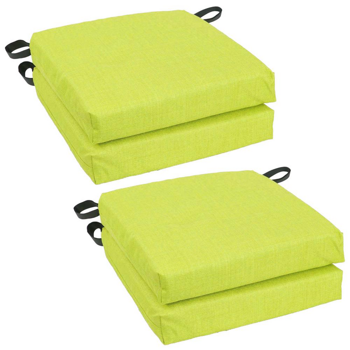 Blazing Needles Set of 4 Lime Outdoor Chair Cushions - Enhance Your Patio Comfort and Style