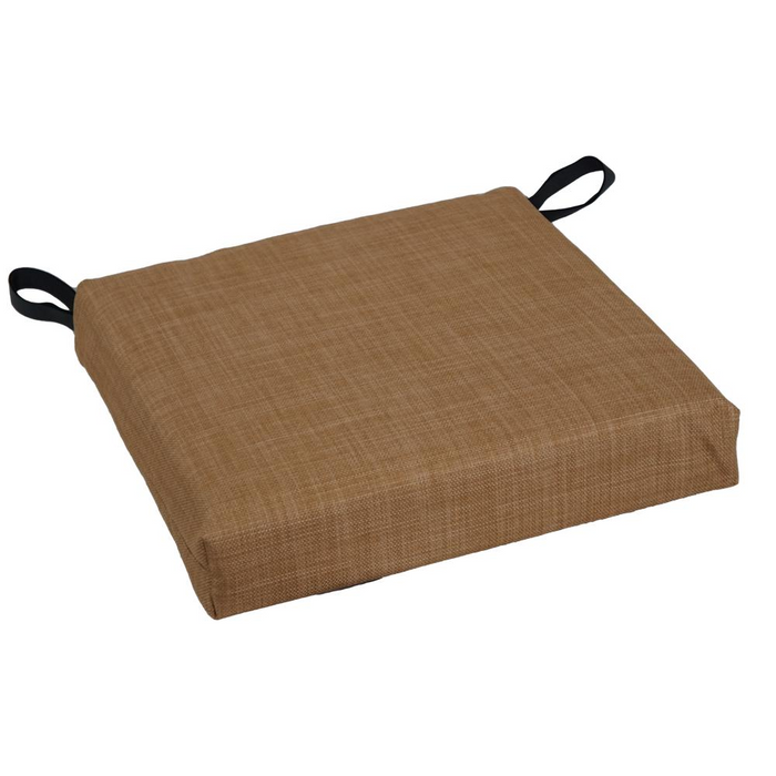 Blazing Needles Set of 4 Outdoor Chair Cushions, Mocha - Premium Comfort & Style