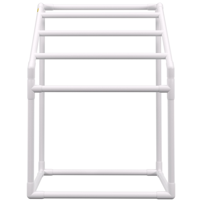 VEVOR Pool Towel Rack - Freestanding Outdoor PVC Trapedozal Poolside Storage Organizer