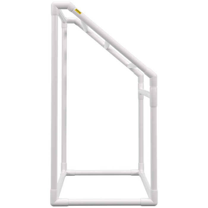 VEVOR Pool Towel Rack - Freestanding Outdoor PVC Trapedozal Poolside Storage Organizer