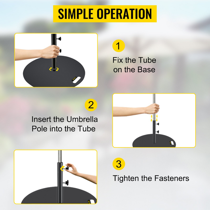 VEVOR Umbrella Base, 27" Round Umbrella Base