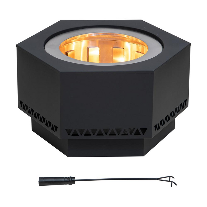 Lawrence 26 In. Hexagonal Outdoor Fire Pit