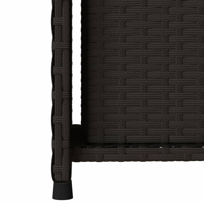 vidaXL Patio Storage Cabinet Black 19.7"x21.7"x45.3" Poly Rattan - Outdoor Furniture Organizer