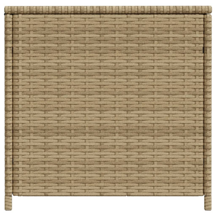 vidaXL Garden Storage Box Mix Beige 123.9 Gal Poly Rattan - Outdoor Furniture Storage Solution