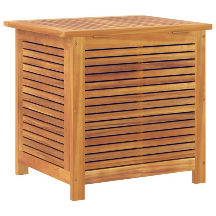 vidaXL Garden Storage Box with Louver | Solid Wood Acacia | 23.6" x 19.7" x 22" | Outdoor Cushion & Toy Chest