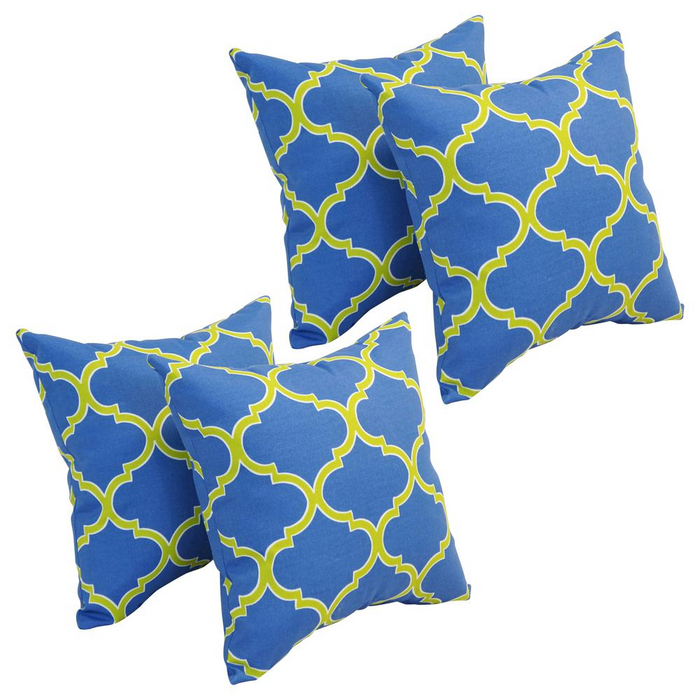 17-inch Square Polyester Outdoor Throw Pillows (Set of 4) 9910-S4-OD-150