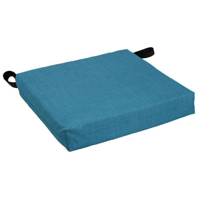 Blazing Needles Set of 4 Outdoor Chair Cushions, Sea Blue - Premium Comfort and Style