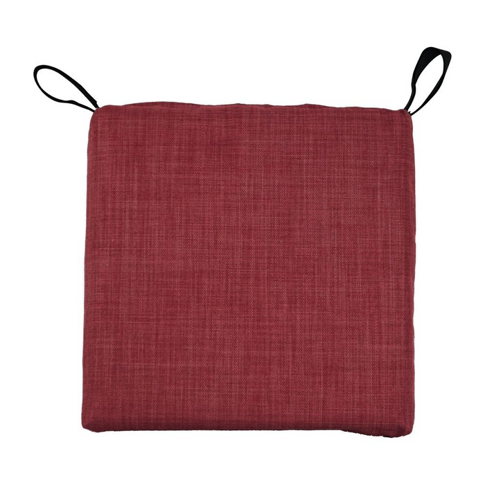 Blazing Needles Set of 4 Outdoor Chair Cushions - Premium Merlot Red