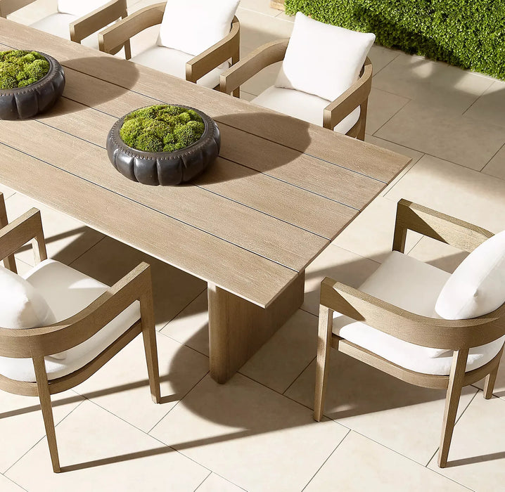 Teak Wooden Patio Outdoor Dining Tables and Chairs